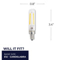 Tubular E12 T6 120.00V 2700k Light Bulb by Bulbrite
