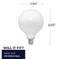 Globe 8 Watt E26 G40 120V 4000k Light Bulb by Bulbrite