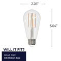 Antique E26 ST18 120.00V 5000k Light Bulb by Bulbrite