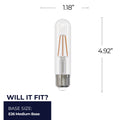 Tubular 5 Watt E26 T9 5" 120.00V 5000k Light Bulb by Bulbrite