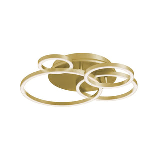 Buy light-antique-brass Orbit Outdoor (Damp) Semi-Flush Mount Flush Mount Ceiling Light by AFX Lighting