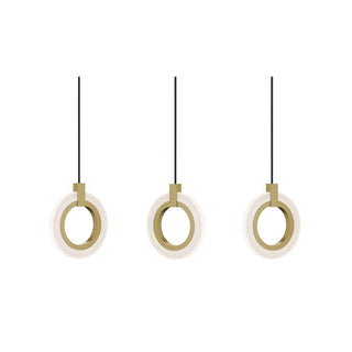 Buy light-antique-brass Halo Outdoor (Damp) Linear Pendant by AFX Lighting