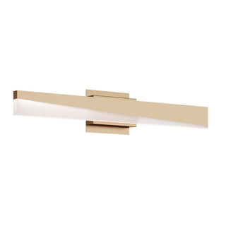 Buy light-antique-brass-with-steel-glass Slant Linear Vanity by AFX Lighting