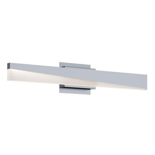 Buy satin-nickel-with-satin-nickel-steel-glass Slant Vanity by AFX Lighting