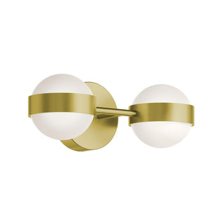 Buy satin-brass-with-white-acrylic-glass Verona Vanity by AFX Lighting