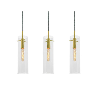 Buy satin-nickel-with-clear-glass-glass-and-clear-shade Vista Outdoor (Damp) Pendant by AFX Lighting