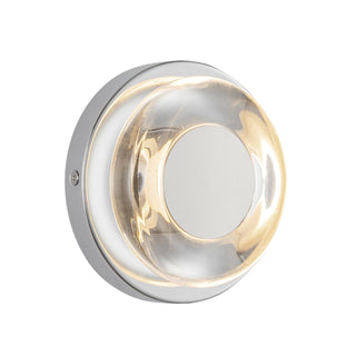 Buy chrome-clear-glass Stephord Sconce by Kuzco Lighting