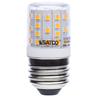 Tubular 3 Watt E26 T14 120.00V LED 3000k Light Bulb by Satco