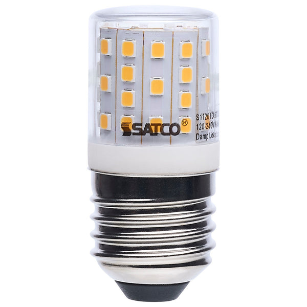 Tubular 3 Watt E27 T14 120.00V LED 3000k Light Bulb by Satco