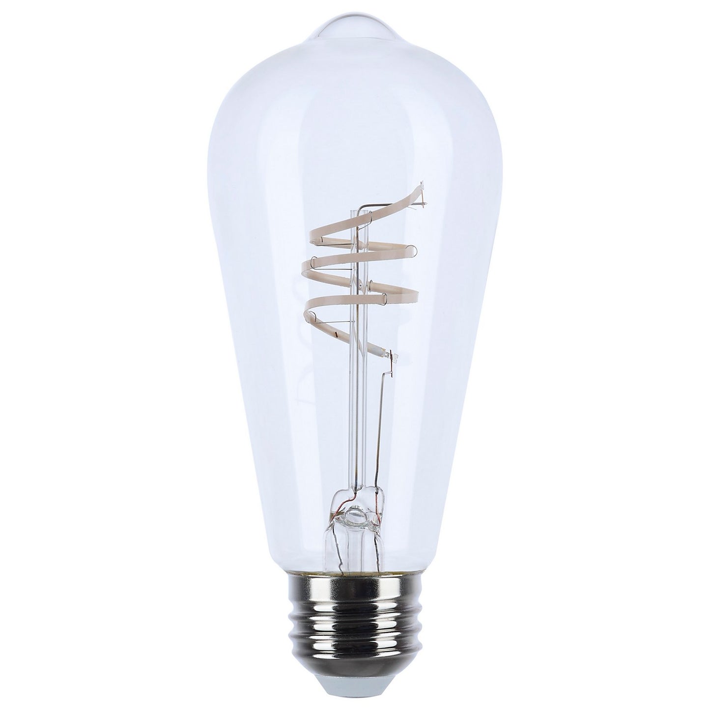 Antique 6 Watt (60 Watt Equivalent) Medium ST19 120V LED 2700k Light Bulb by Satco