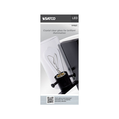 Antique 6 Watt (60 Watt Equivalent) Medium ST19 120V LED 2700k Light Bulb by Satco