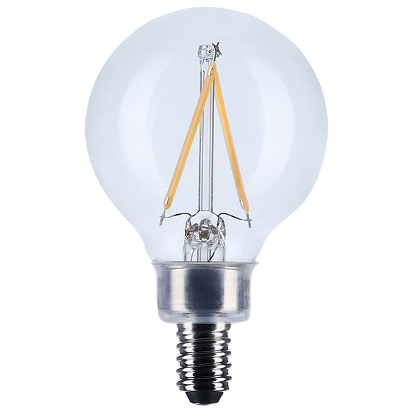 Globe 3 Watt E12 G16.5 120V Outdoor (Wet)LED 3000k Light Bulb by Satco