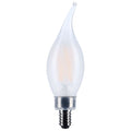 Flame Tip 4 Watt E12 CA10 120V Outdoor (Wet)LED 3500k Light Bulb by Satco