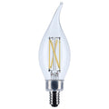 Flame Tip 5 Watt E12 CA10 120V Outdoor (Wet)LED 5000k Light Bulb by Satco