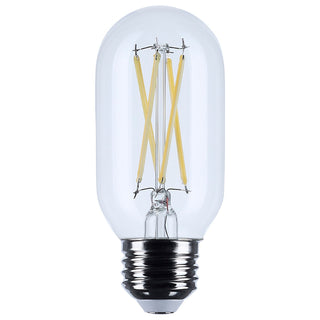Tubular 5 Watt E26 T14 120V Outdoor (Wet)LED 3000k Light Bulb by Satco