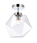 Lawrence Outdoor (Damp) Flush Mount Ceiling Light by Elegant Lighting