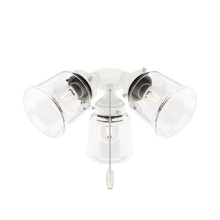 Buy fresh-white-with-clear-glass-and-clear-shade Light Kit by Hunter