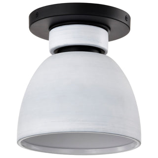 Buy matte-black Collins Outdoor (Damp) Flush Mount Light by Nuvo Lighting