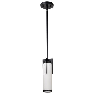 Buy matte-black-with-white-glass-and-white-shade Roselle Pendant by Nuvo Lighting