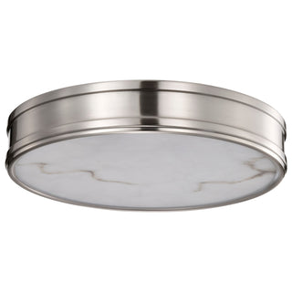 Buy brushed-nickel Kendall Outdoor (Damp) Flush Mount Ceiling Light by Nuvo Lighting