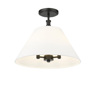 Adorra Semi-Flush Mount Ceiling Light by Millennium