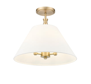 Buy vintage-brass Adorra Flush Mount Ceiling Light by Millennium