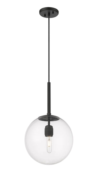 Buy matte-black-with-clear-glass-and-clear-shade Kairo Pendant by Millennium