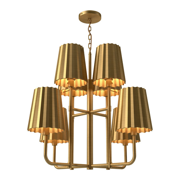 Plisse Chandelier by Alora