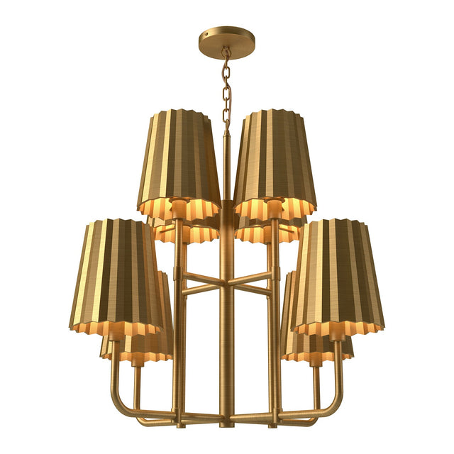 Plisse Chandelier by Alora