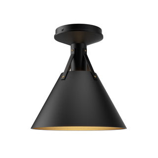 Buy matte-black Archer Flush Mount Ceiling Light by Alora