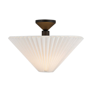 Buy matte-black-folded-white Bridgette Flush Mount Ceiling Light by Alora