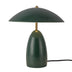 Pine Green with Steel Shade Glass and Metal Shade