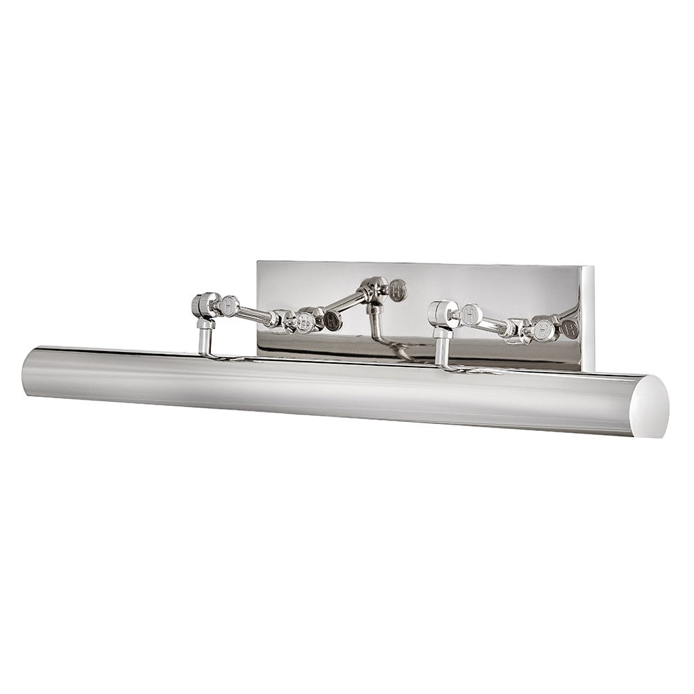 Stokes Picture Light by Hinkley – Lights: 2 Light (6.75"L x 30.00"W x 5.50"H) – Finish: Polished Nickel – Hinkley-43013PN