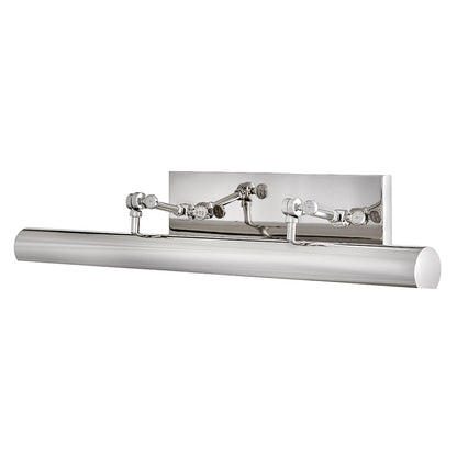 Stokes Picture Light by Hinkley – Lights: 2 Light (6.75"L x 30.00"W x 5.50"H) – Finish: Polished Nickel – Hinkley-43013PN
