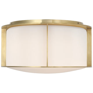 Buy soft-brass Phinn Outdoor (Wet) Flush Mount Ceiling Light by Visual Comfort Signature