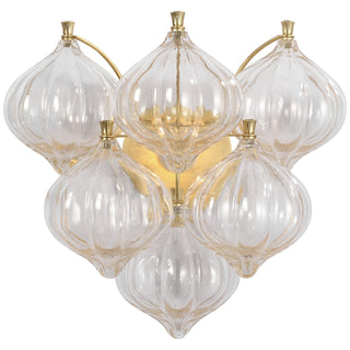 Buy gild-with-gold-fleck-glass-glass-and-clear-textured-shade Caselli Outdoor (Damp) Sconce by Visual Comfort Signature
