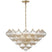 Gild with Gold Fleck Glass Glass and Clear Textured Shade