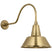 Hand-Rubbed Antique Brass with 12.5" Hand-Rubbed Antique Brass Bowers Shade Glass and Brass/Gold Shade