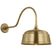 Hand-Rubbed Antique Brass with 12.5" Hand-Rubbed Antique Brass Rockhouse Shade Glass and Brass/Gold Shade