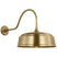 Hand-Rubbed Antique Brass with 16" Hand-Rubbed Antique Brass Rockhouse Shade Glass and Brass/Gold Shade