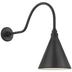 Matte Black with 9" Matte Black Conical Savannah Shade Glass and Black Shade