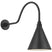 Matte Black with 9" Matte Black Conical Savannah Shade Glass and Black Shade