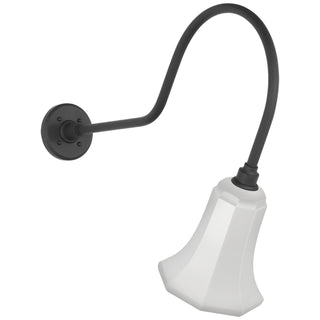 Buy matte-black-with-7-5-white-savannah-shade-glass-and-white-shade Academy Barn Light Outdoor (Wet) Wall Lantern by Visual Comfort Signature