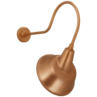 Buy soft-copper-with-12-5-soft-copper-tilted-bowers-shade-glass-and-brass-gold-shade Academy Barn Light Outdoor (Wet) Wall Lantern by Visual Comfort Signature