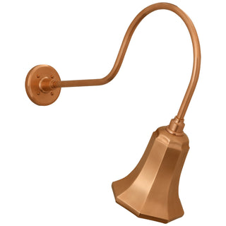 Buy soft-copper-with-7-5-soft-copper-savannah-shade-glass-and-brass-gold-shade Academy Barn Light Outdoor (Wet) Wall Lanterns by Visual Comfort Signature