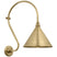 Hand-Rubbed Antique Brass with 12.5" Hand-Rubbed Antique Brass Conical Savannah Shade Glass and Brass/Gold Shade