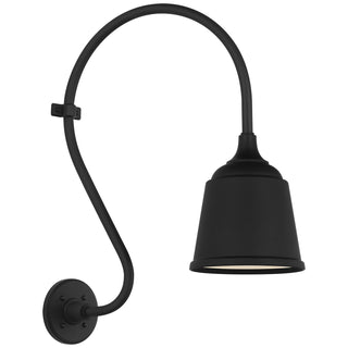 Buy matte-black-with-8-matte-black-rockhouse-shade-glass-and-black-shade Academy Barn Light Outdoor (Wet) Wall Lanterns by Visual Comfort Signature