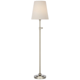 Buy polished-nickel-with-4-x-6-x-6-25-linen-glass-and-white-shade Bryant Outdoor (Damp) Lamp by Visual Comfort Signature