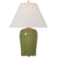 Light Olive with 9" x 21" x 14.25" Linen Glass and White Shade