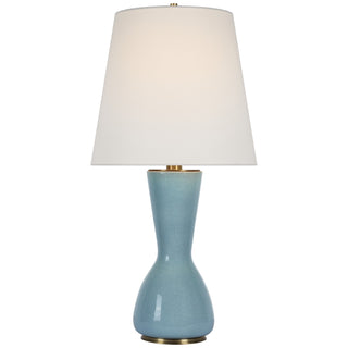 Buy crackled-robin Jess Table Lamp by Visual Comfort Signature